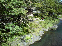 澤乃井 吊り橋からの景色